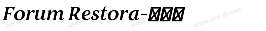 Forum Restora字体转换